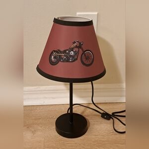 Motorcycle  Desktop Tabletop Lamp 16" Tall